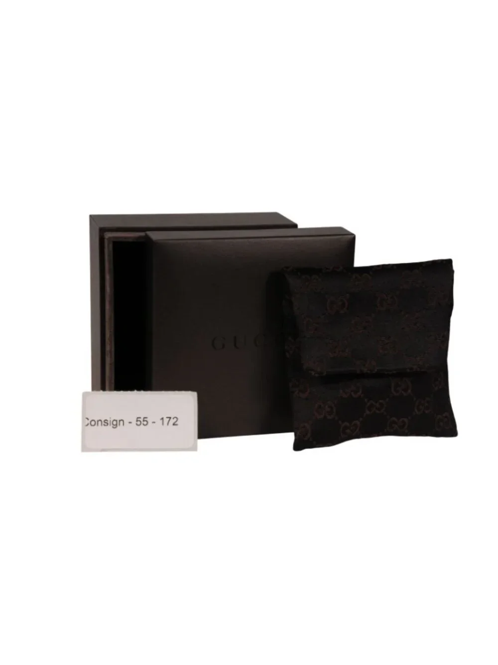 Gucci Black Leather .925 Silver Bracelet Black Leather Adjustable wristlet